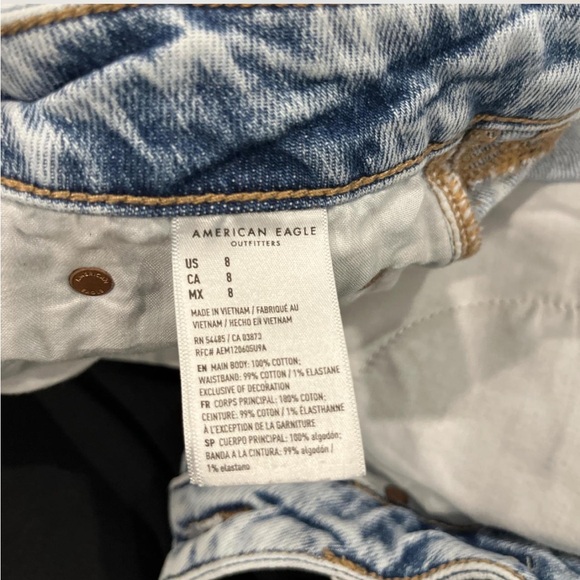 American Eagle Outfitters Blue Tomgirl Distressed Jean Shorts - Picture 5 of 5